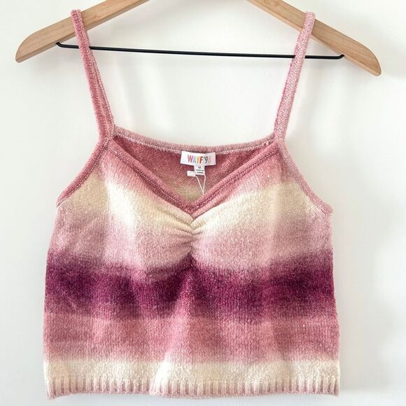 NWT WAYF Natalie Space-Dyed Cami Knit Tank Top M - Picture 1 of 8